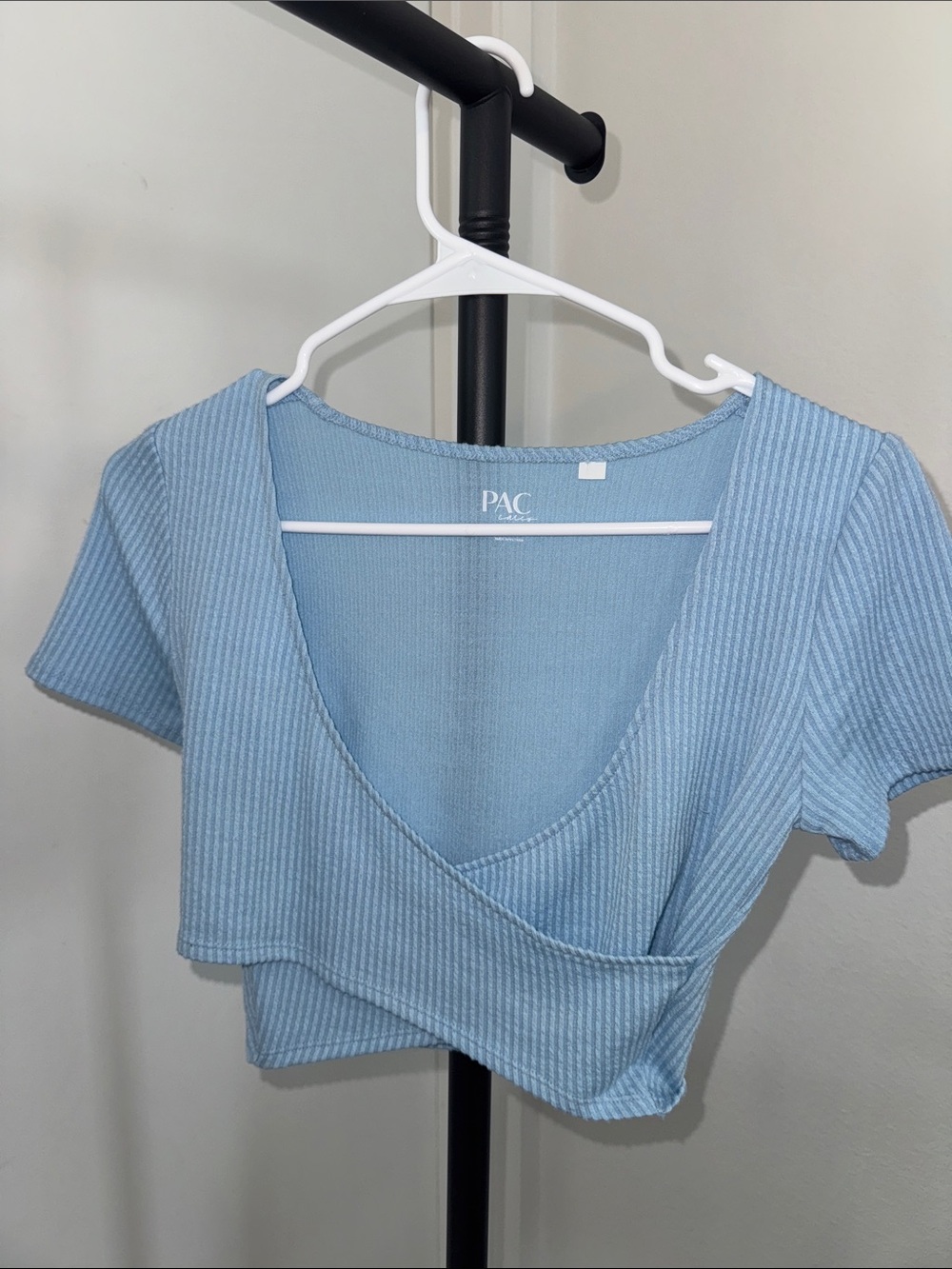 PacSun Ribbed Wrap Crop Top